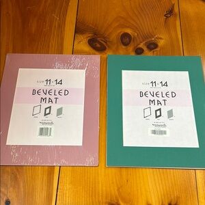 New! Size 11" x 14" Beveled Mat Photo Frame Art